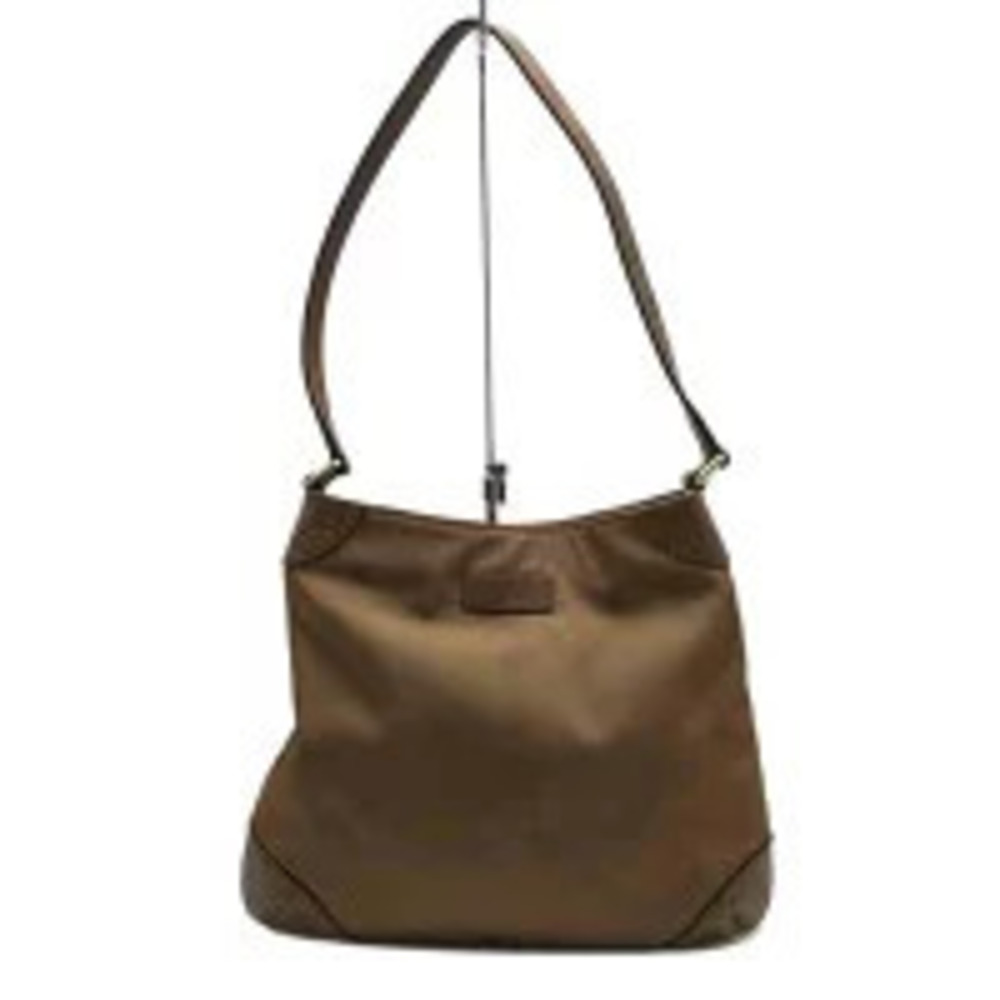 Gucci Guccissima GG Leather Shoulder Bag Brown